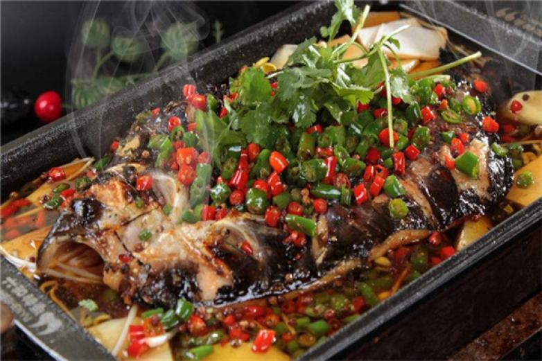 林葱无骨烤鱼饭